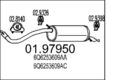 Endschalldämpfer 01.97950 MTS für SEAT SKODA VW