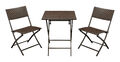 Bistroset Garten-, Balkongarnitur ROSSANO 3-teilig, Rattan braun, 2. WAHL