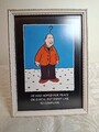 Vintage gerahmtes Weihnachtsbild lustiger Spruch gerahmt 