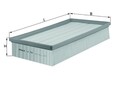 Luftfilter KNECHT LX 786 Filtereinsatz für VW MULTIVAN T5 T6 7HN 7EM 7HF 7EF 7HM