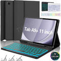 Hülle Beleuchtete Tastatur Maus Für Samsung Galaxy Tab A9+ A8 S10 S9 FE S6 Lite