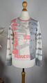PROTEST Boardwear Longsleeve Damen Mädchen Gr. 36 Shirt Grau Rosa Bunt Kurz 
