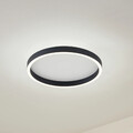 Lucande LED-Deckenleuchte Rotundo Deckenlampe Deckenlicht Ø40 cm schwarz dimmbar