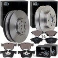 EuroBrake BREMSSCHEIBEN + BELÄGE VORNE+HINTEN passend für CITROEN C4 PICASSO 2
