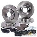 ATEC BREMSSCHEIBEN + BELÄGE VORNE + HINTEN FÜR AUDI A1 A3 SKODA FABIA OCTAVIA