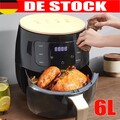 Heißluftfritteuse XXL Air fryer Backofen Fritteusen Heißluft Friteuse Grill 6L