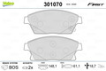 VALEO 301070 Bremsbelagsatz, Scheibenbremse für BUICK (SGM),CADILLAC,CHEVROLET,C