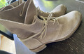 SOMMERKIND Sommer-boots-schnür-Stiefeletten Echt Leder 39 Beige z.Kleid BOOTIE