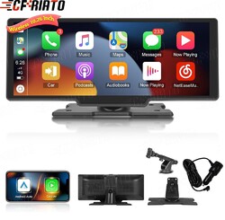 10.26" Zoll Tragbarer Apple CarPlay Android Auto Wireless Display Autoradio FM