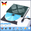 USB 3.0 Externes CD/DVD Laufwerk Brenner Player mit Type C für Laptop PC Schwarz
