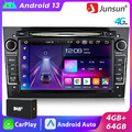 64G Carplay Android13 Autoradio GPS Nav DAB FM Für Opel Astra H Corsa C D Vectra