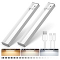 30CM LED Unterbauleuchte Dimmbar Mit Bewegungsmelder USB AKKU Küche Schranklampe