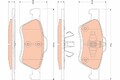 TRW Bremsbelagsatz, Scheibenbremse GDB1752 für FORD MAZDA