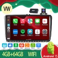 Für VW GOLF 5 6 Plus Touran Caddy DAB Android15 Autoradio GPS Navi Wifi CahtGPT