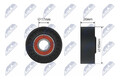 NTY RNK-RE-001 Spannrollen, Keilrippenriemen für BMW, Dacia, Fiat, Ford, Mini
