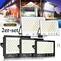 2X LED Fluter 100-200W Flutlicht Außen Strahler Scheinwerfer Lampe Baustrahler