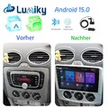 Für Ford Focus MK2 MK II 2004-2011 Android 15.0 Autoradio CarPlay WIFI DAB 2+64G