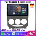 FÃ¼r Mazda 5 CR19 05-10 Android 13 Autoradio GPS NAVI WIFI CarPlay 4G+64G SWC