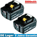 2X 5000mAh Akku Für Makita 18V 5.0Ah BL1860B BL1850 BL1840 BL1830 ErsatzBatterie