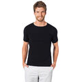 2er Pack  Herren T-Shirt Unterhemd 100% Baumwolle Feinripp Rundhals Kurzarm 2140