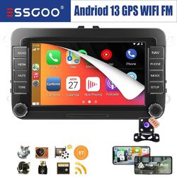 Autoradio Für VW GOLF 5 6 Touran Polo Passat Android 13 Carplay GPS NAV RDS +Kam