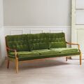 Epoche 1960 Vintage Sofa grün Midcentury Couch Danish Design Kirschbaum Retro