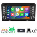 7" Android 13 Autoradio DAB Carplay GPS Kamera 2+64GB für Audi A3 S3 RS3 8P1 8PA