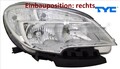 TYC 20-16071-05-2 Hauptscheinwerfer rechts Scheinwerfer Frontscheinwerfer 