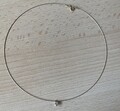 Collier, Halsreif mit Zirkonia  Anhänger 333 Gold 43cm  neu