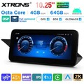 10,25" Autoradio Android 14 8G+128GB GPS Navi CarPlay DSP für MERCEDES W212 S212
