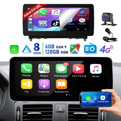 Für Mercedes C-Klasse W204 S204 NTG4.0 128G Android 13 Autoradio CarPlay GPS KAM