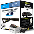 Anhängerkupplung ORIS abnehmbar für OPEL Combo +E-Satz NEU ABE PKW