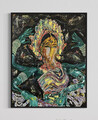Shiva, Neo-Expressionismus  Kunst Gerahmt Ölfarben Malerei Wandbild Bild Art