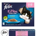 Felix Kätzchen-Nassfutter so gut wie es aussieht Fisch in Gelee mischen - Multipacks