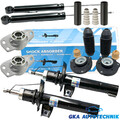 4x Stoßdämpfer + Domlager + Protection-kit Vorne Hinten FÜR VW GOLF 5 6 SEAT VW