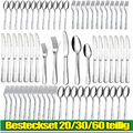 BESTECKSET 5-60 TEILIG FÜR 12 PERSONEN BESTECK ESSBESTECK TAFELBESTECK EDELSTAHL