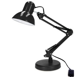 Retro Schreibtischlampe E27 Arbeitslampe Gelenkarm Leselampe Tischlampe + Clip