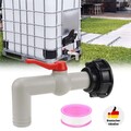 Auslaufhahn IBC Tank Adapter IBC Tank Ablasshahn Auslassventil Kugelauslaufhahn