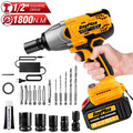 3 in 1 Akku-Schlagbohrschrauber 3000W Akkuschrauber Set in Koffer Mit 1/2 Akkus