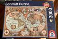 3000 Teile Schmidt Spiele Puzzle Antike Weltkarte 58328