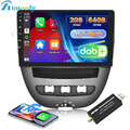 Für CITROEN C1 Peugeot 107 TOYOTA Aygo Android 13 Autoradio GPS NAV CarPlay DAB+