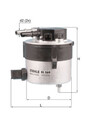 MAHLE (KL 569) Kraftstofffilter für FORD MAZDA VOLVO