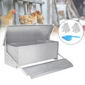 Futterautomat Automatische Geflügel Hühner Futterspender Futtertrog für Huhn Alu