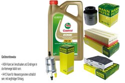 INSPEKTIONSKIT FILTER CASTROL 5L ÖL 5W30 für VW Touran 1T1 1T2 1.4 TSI