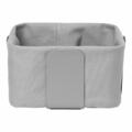 Blomus Brotkorb Desa S, Stofftasche im Gestell, Korb, Stahl, Baumwolle Sharkskin