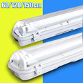 LED Feuchtraumleuchte Wannenleuchte Leuchte 60/120/150cm inkl. T8 Röhre IP65