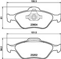 HELLA PAGID Bremsbelagsatz Scheibenbremse 8DB 355 008-901 für DY FORD FIESTA 5 4
