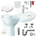 HGM Bad Geberit Grohe Waschtisch Waschbecken Stand WC Toilette spülrandlos Set