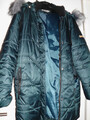 Damen Winter Steppjacke mit Fell - Kapuze, Gr. 50