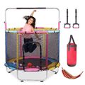 140cm Trampolin Kinder Kindertrampolin Gartentrampolin Indoor Outdoor mit Netz
